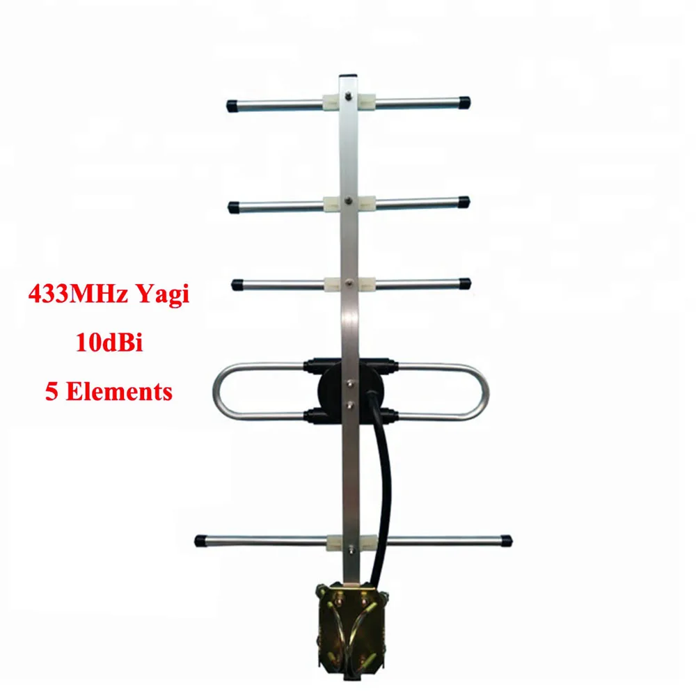 RF yagi антенна cdma 5 единиц 10DBI 433 МГц наружная Yagi с кабелем 30 см|Антенны для связи| |
