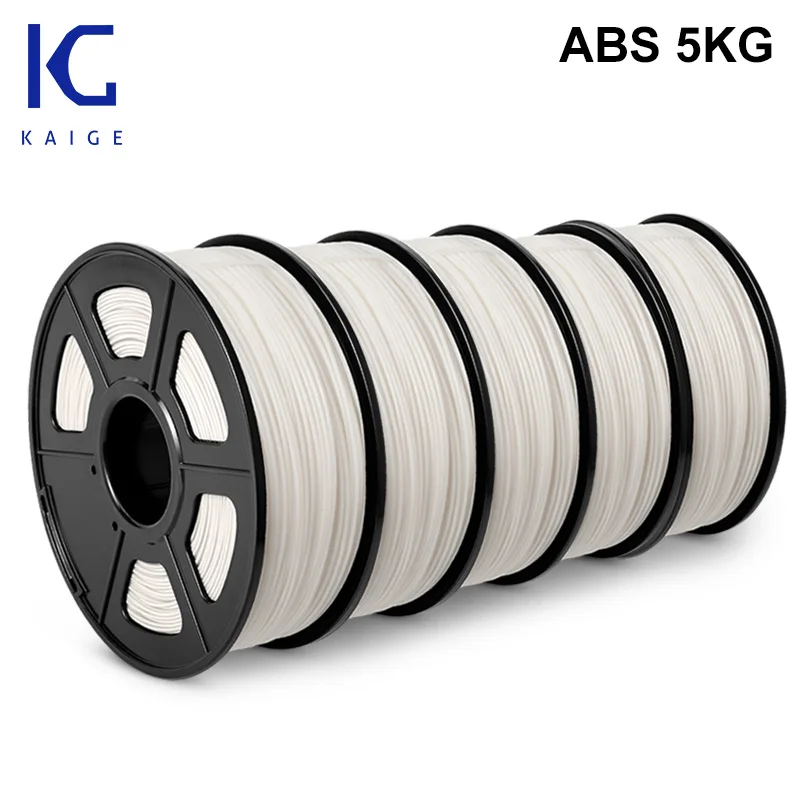 

KAIGE ABS 3D нить ать 1,75 мм 5 кг 100% без пузырьков Превосходное качество ABS нити impresoras 3d печать бесплатная доставка