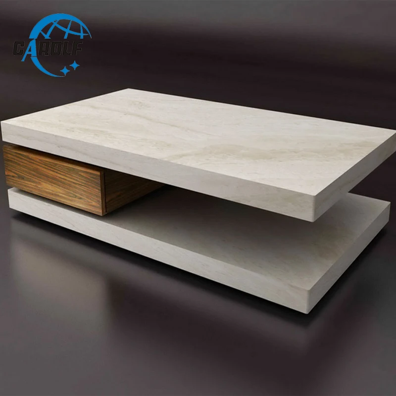 Современный белый мраморный журнальный столик для гостиной по лучшей цене |