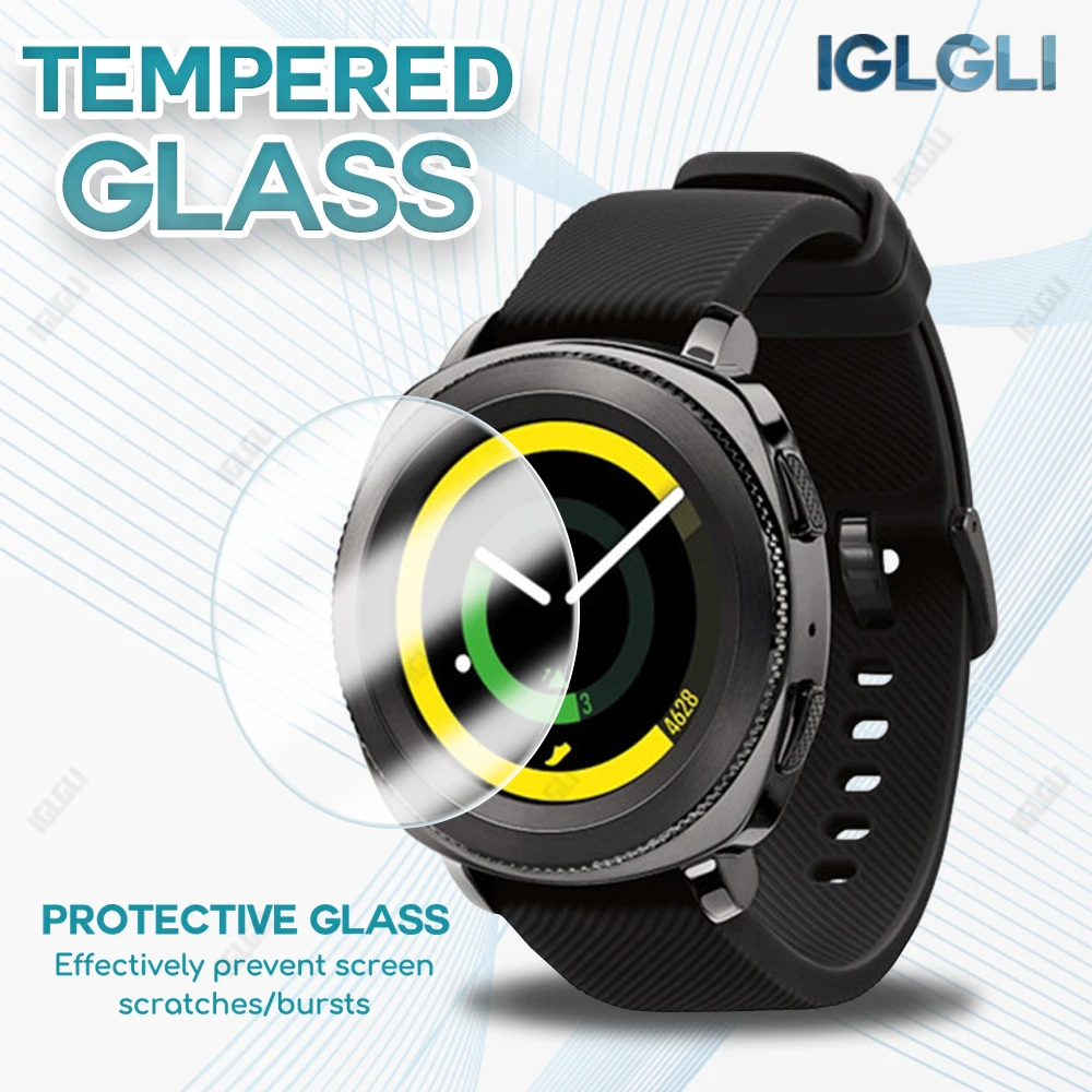 

Tempered Glass Protection Film For Samsung Galaxy Watch 3 41MM 45MM Gear S3 S4 S2 Sport Smartwatch Screen Protector Accessories