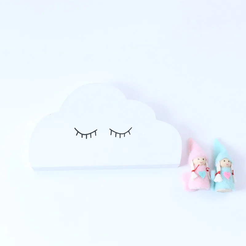 INS Скандинавская Луна облако деревянные строительные блоки украшения детская