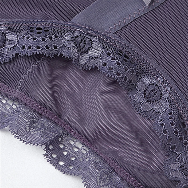 

Sexy Cotton Panties Women Transparent Mesh Briefs Ladies Breathable Underwear Girls Low-Rise Floral Pant Dropshipping
