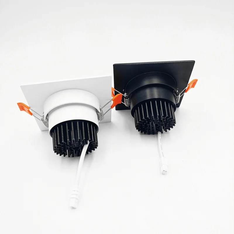 Встраиваемый Квадратный светодиодный светильник с регулируемой яркостью 7W9W12W COB