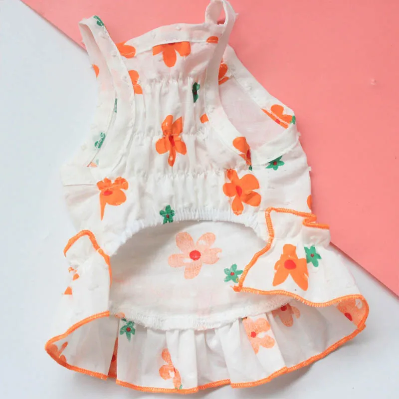 2022 Цветочное платье для собаки платья собак юбка гавайской Собаки Одежда щенка