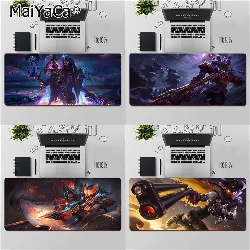 

MaiYaCa Top Quality League of Legends Jhin Natural Rubber Gaming mousepad Desk Mat Free Shipping Large Mouse Pad Keyboards Mat