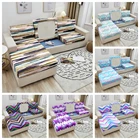 Разноцветный чехол для дивана с геометрическим рисунком, эластичный чехол для дивана на сиденье, чехол для шезлонг, чехол для дивана на 1-4 места