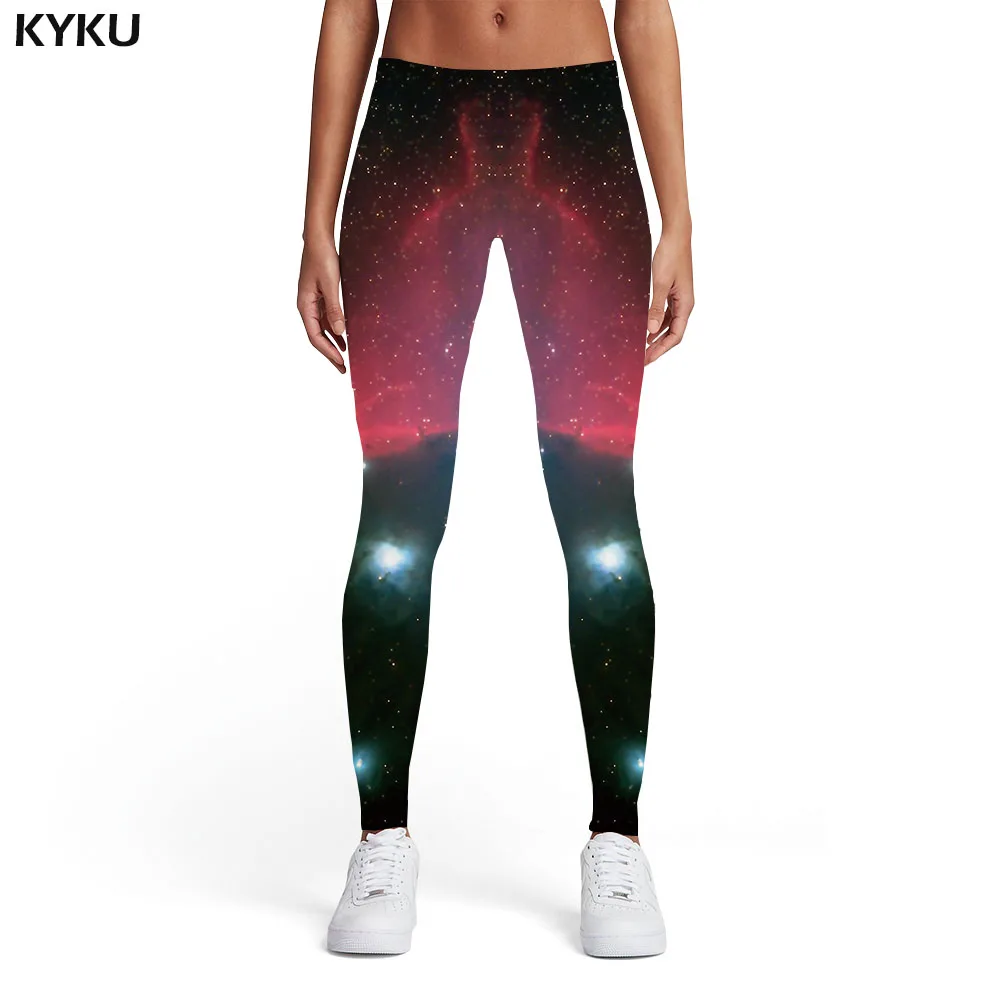 Женские разноцветные спортивные Леггинсы KYKU Разноцветные Повседневные с