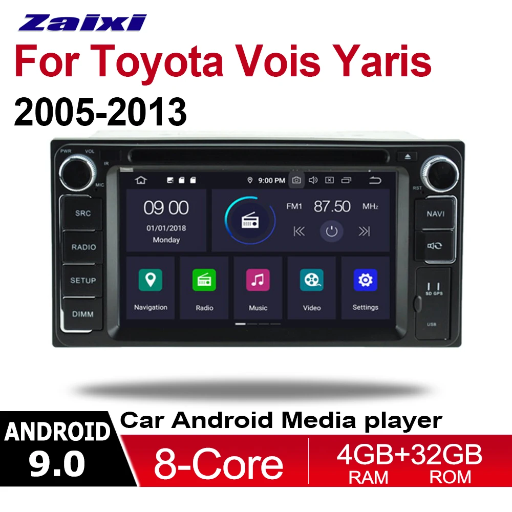 Автомобильный мультимедийный проигрыватель с GPS Навигатором радио для Toyota See Yaris