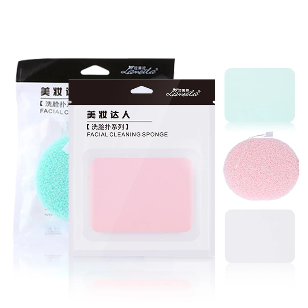 1 шт. Новинка спонж разных цветов Мягкая очищающая губка для лица макияжа
