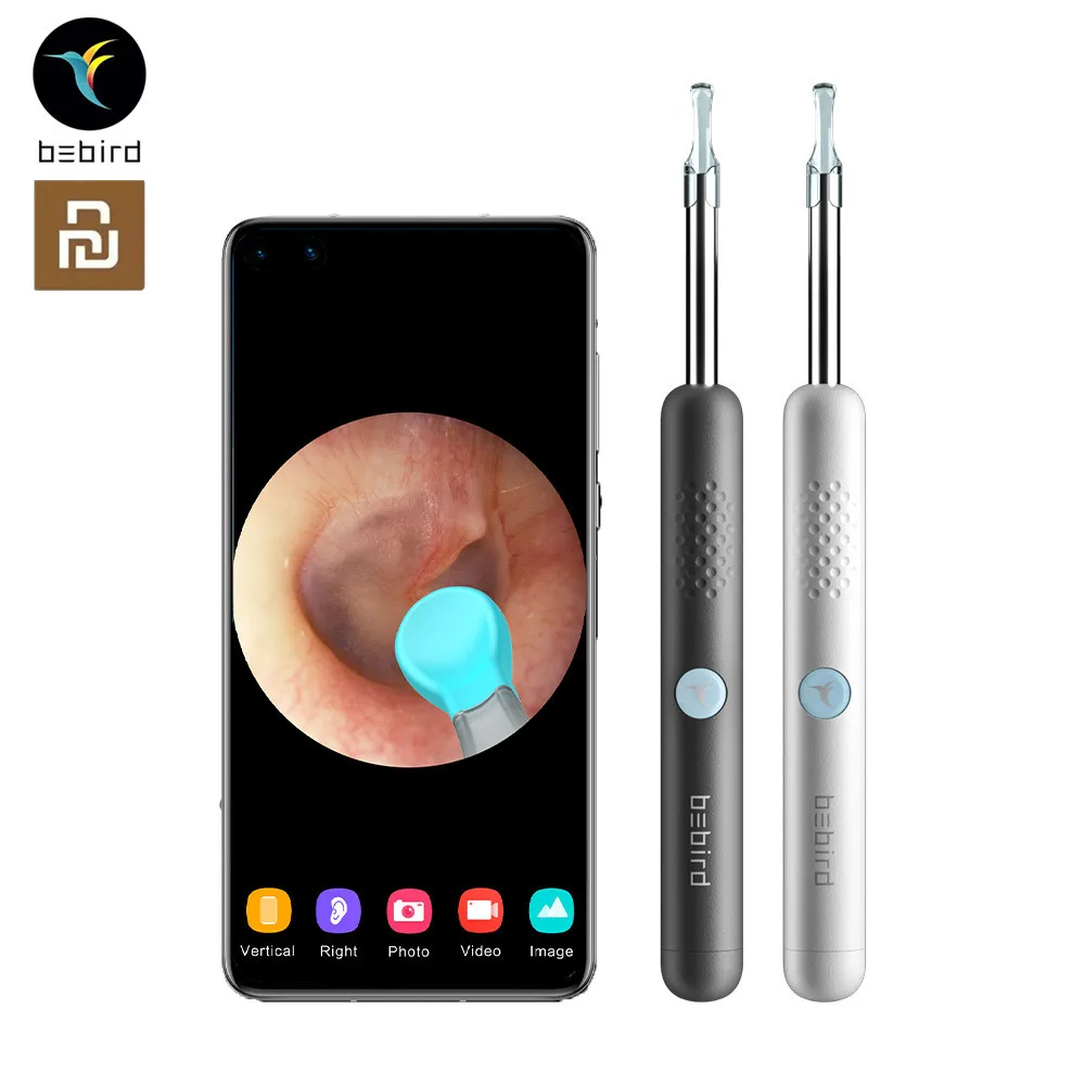 

Bebird R1 Smart Visual Ear Sticks Endoscope 300W High Precision Earpick Mini Camera Otoscope Health Care Ear Cleaner