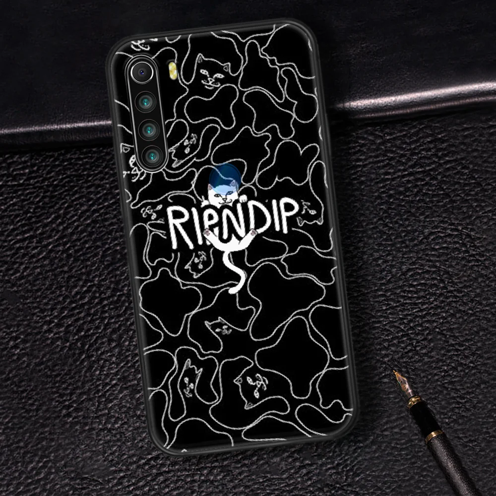 

Fashion Brand R-RIPNDIPS Cat Phone Case Cover Hull For XIAOMI Redmi 7 7A 8 8A 9 9C Note 6 7 8 9 9S K20 Pro K30 black Shell Tpu