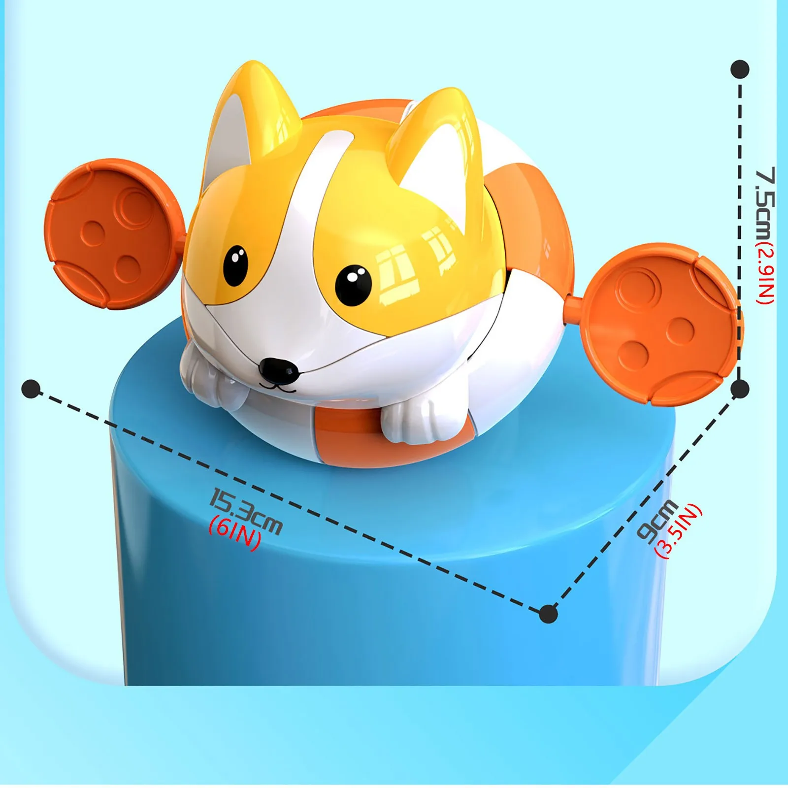 Новые детские Игрушки для ванны милые корги заводные игрушки летние