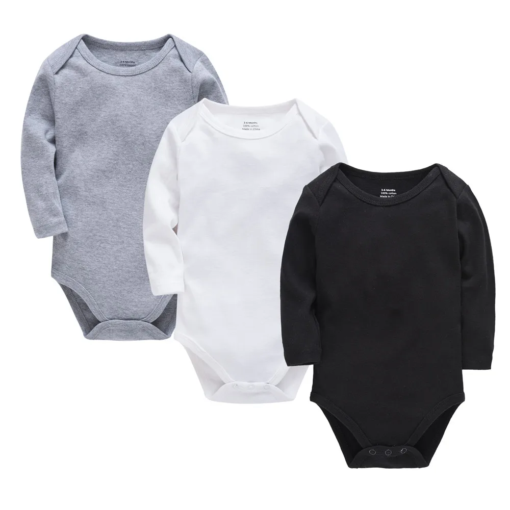 

Kavkas Blank Baby Clothes 100% Cotton Long Sleeve Overalls Newborn Girl Boy Bodysuit 3m Infant Toddler Clothing