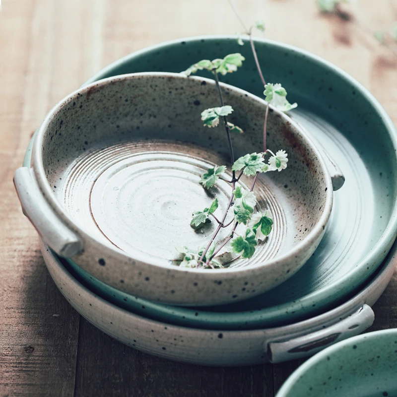 

1 шт., керамическая тарелка ANTOWALL в стиле ретро