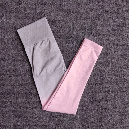 PantsPink Комплект для йоги с эффектом омбре, спортивный бюстгальтер и леггинсы, Женский комплект для спортзала, бесшовная одежда для тренировок, фитнеса, спортивная одежда, спортивный костюм для фитнеса, спортивная одежда - Цвет: PantsPink