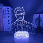 Светодиодный ночник с 3d рисунком из аниме атака на Титанов, арнинер Braun для спальни, светильник льник для детей, подарок на день рождения, 3d-лампа с USB