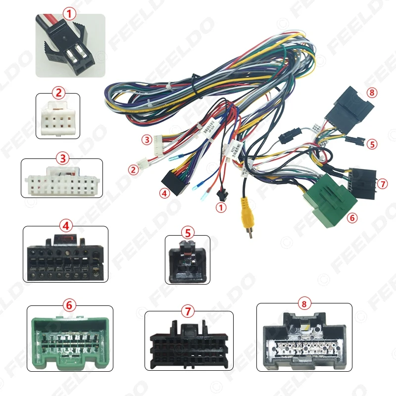 Автомобильный аудио кабель FEELDO 16pin Android адаптер с can шиной для Chevrolet Cruze Buick Regal Verano