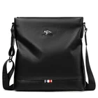 Мужская сумка через плечо, из искусственной кожи, повседневная, для лета