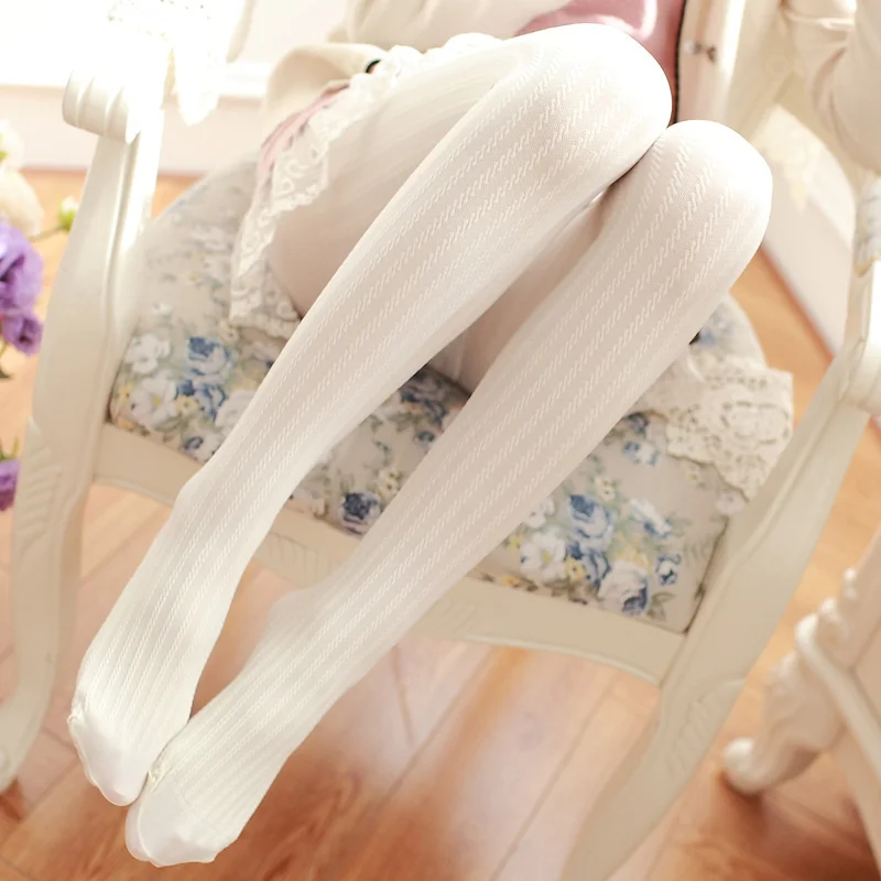 

White Stockings Beautiful Legs Thin Velvet Pantyhose Fine Linen Pattern Thread Bottoming Socks