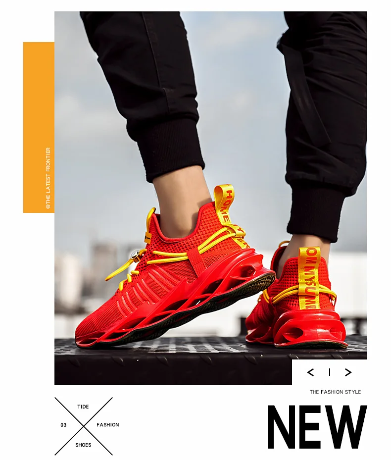 Mens Athletic Walking Running Shoes Blade Sneakers Mesh Training Sport Trail Running Shoes for Man Jogging Non Slip Tennis Shoe