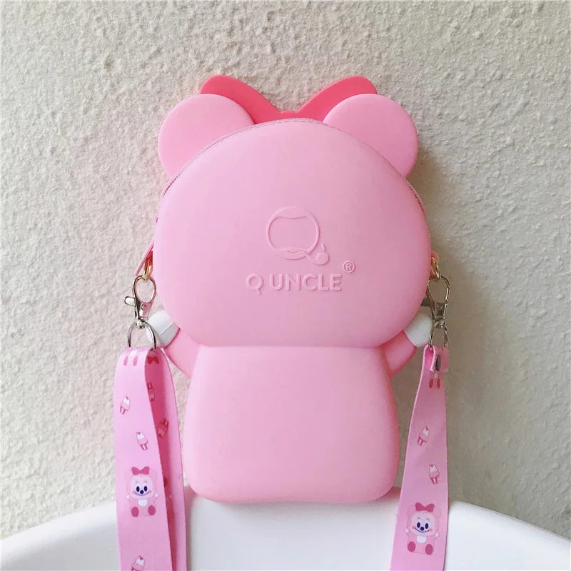 Роскошные женские сумки Q UNCLE дизайнерские на плечо из силикагеля розовые