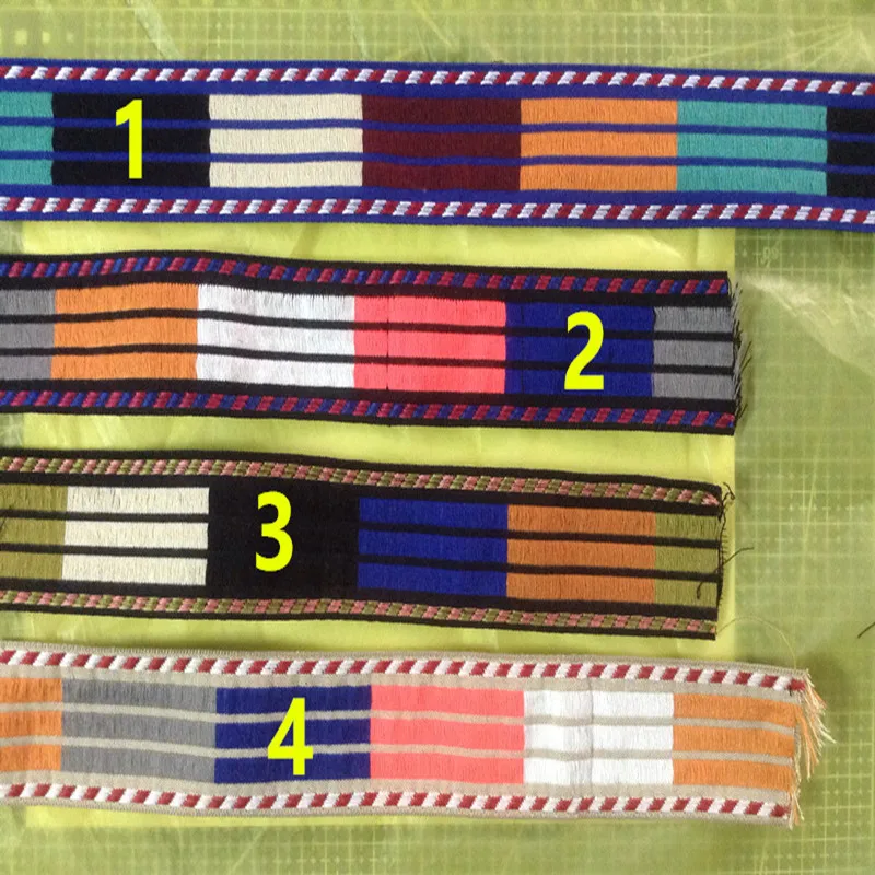 49 мм односторонняя жаккардовая лямка в классическом фольклорном стиле лямки для