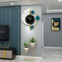 nordic modern luxury wall clock metal quartz living room single face wall clocks study corridor relogio parede home decor eh60wc