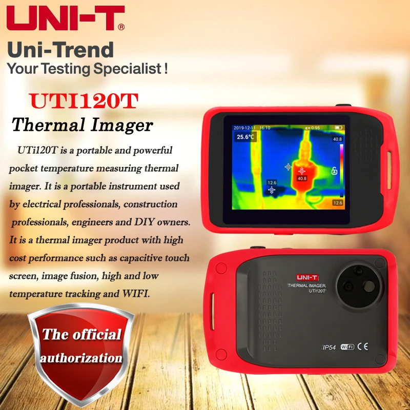 

UNI-T UTi120T Pocket Touch Thermal Imager Motor/Circuit Board Temperature Screening Intelligent Detection Visual Thermometer
