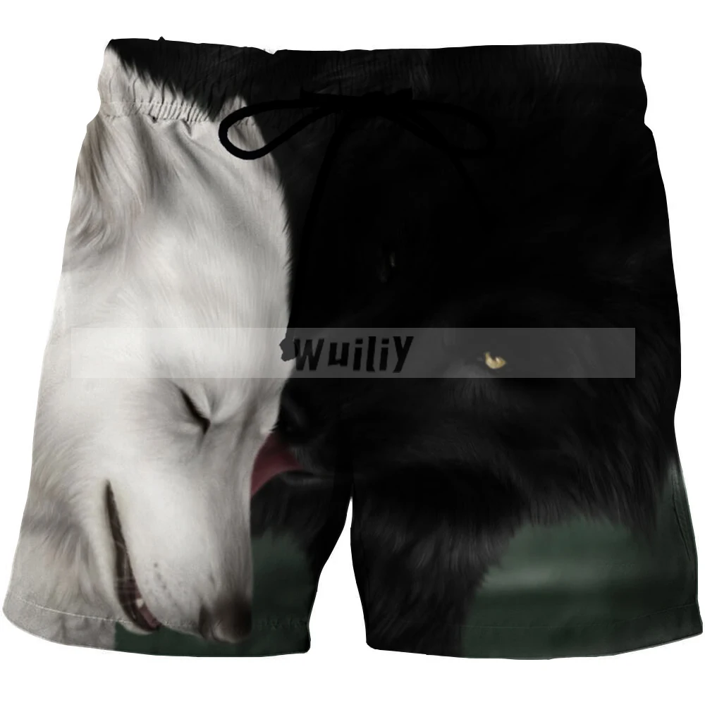 Пляжные шорты с 3d рисунком животных для мужчин и женщин короткие штаны|Плавки