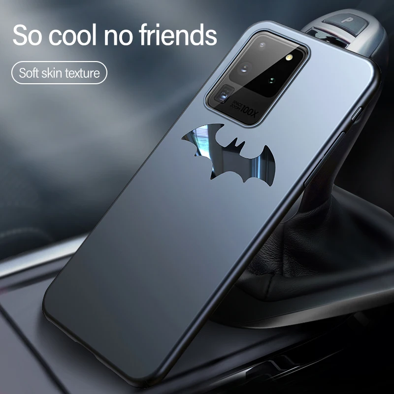 Ultra-thin Metal Bat Matte PC Phone Case For Samsung Galaxy S21 S20 S10 E 5G S9 S8 Note 20 10 9 8 Plus Protection Cover