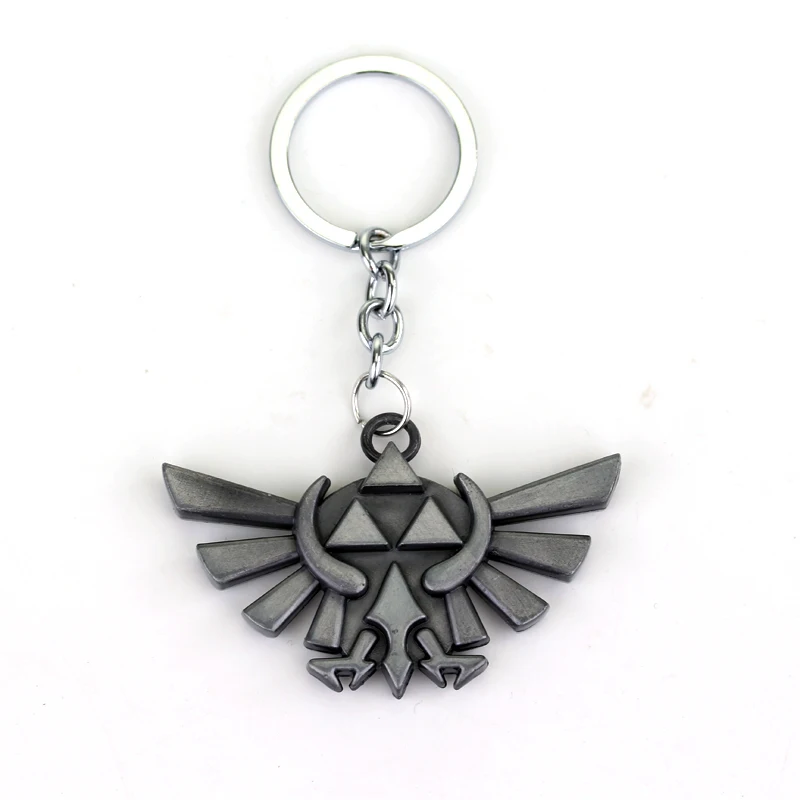 Аниме игра Легенда о Зельде ожерелье Triforce Посеребренная Подвеска в виде меча щит ожерелье Прямая поставка - Окраска металла: silver