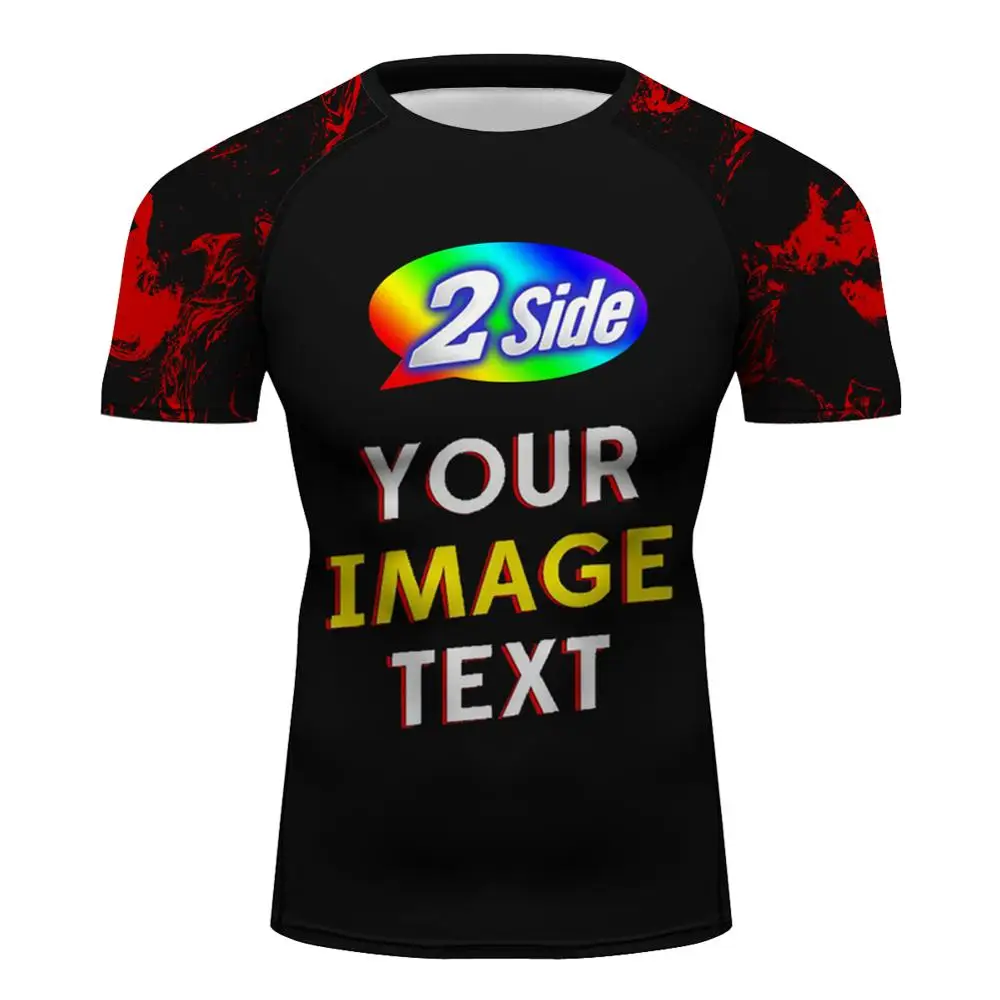 Мужская быстросохнущая спортивная одежда BJJ MMA Спортивная футболка с длинным