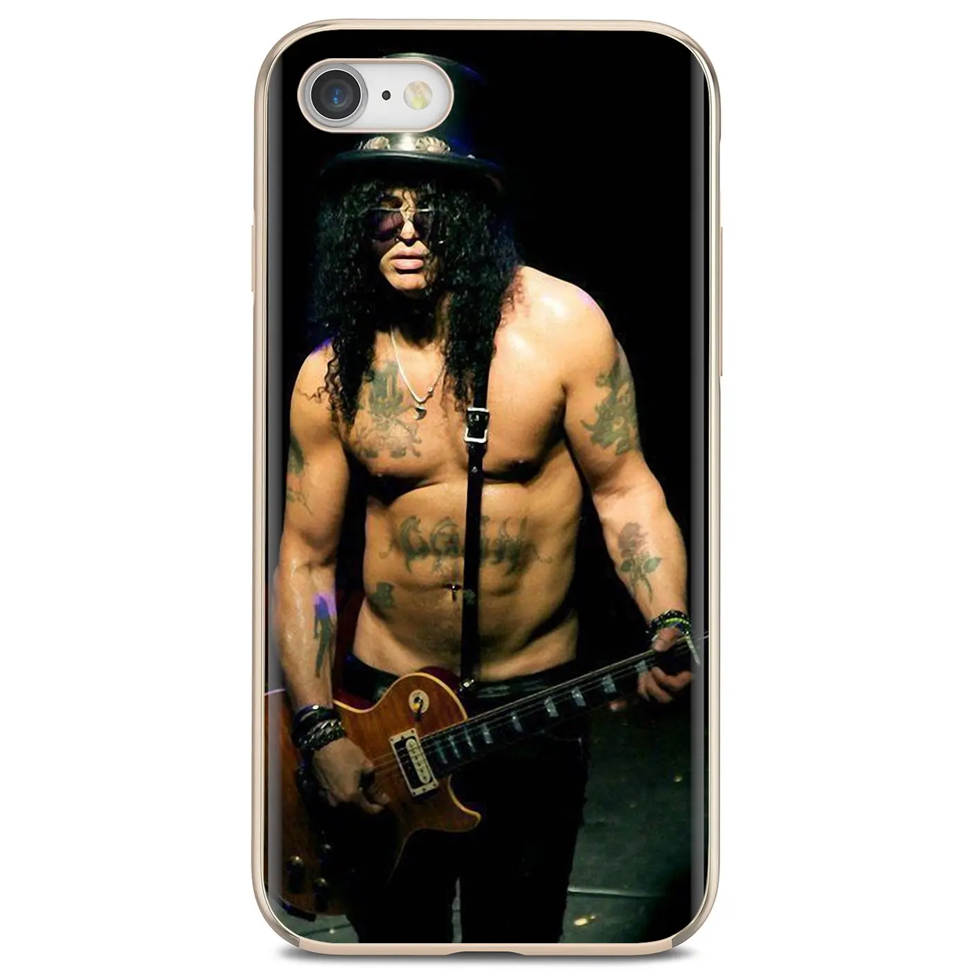 Pepe Le Pew Slash Guitar Guns n Roses для iPhone 11 Pro 4 4S 5 5S SE 5C 6 6S 7 8X10 XR XS Plus Max iPod Touch мягкий чехол |