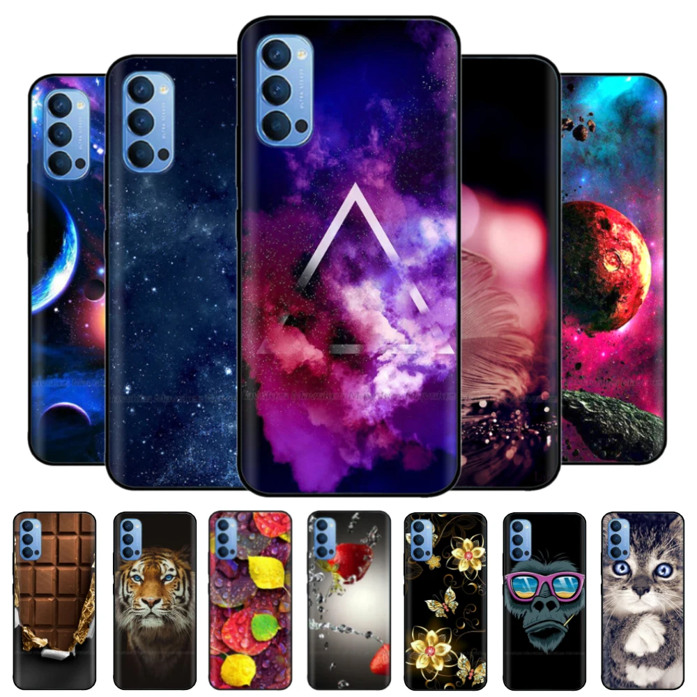 

For Oppo Reno 4 Pro Case Phone Cover Bumper Silicon Soft TPU Case for OPPO Reno 4 4G Case Reno4 4Pro Coque for OPPO Reno4 Pro 4G