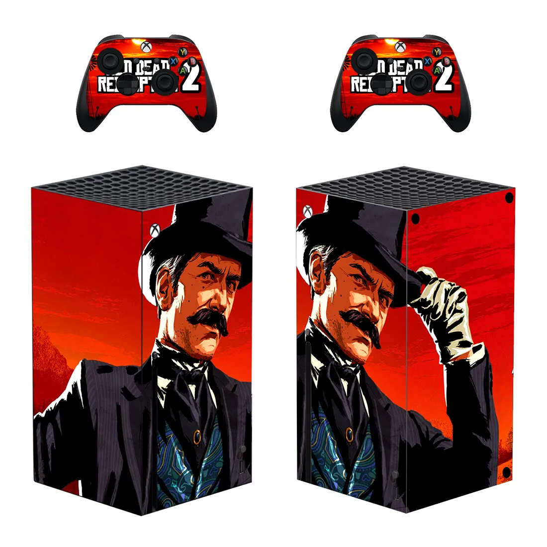 

Red Dead Redemption Style Xbox Series X Skin Sticker for Console & 2 Controllers Decal Vinyl Protective Skins Style 1