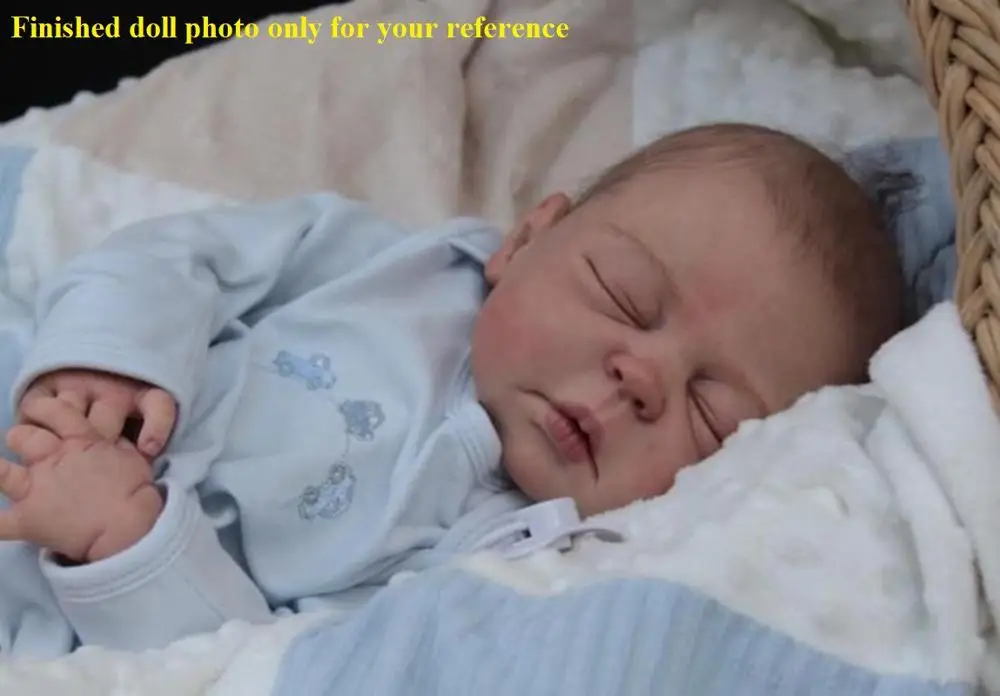 Кукла реборн NPKCOLLECTION мягкий силиконовый виниловый Комплект сделай сам без