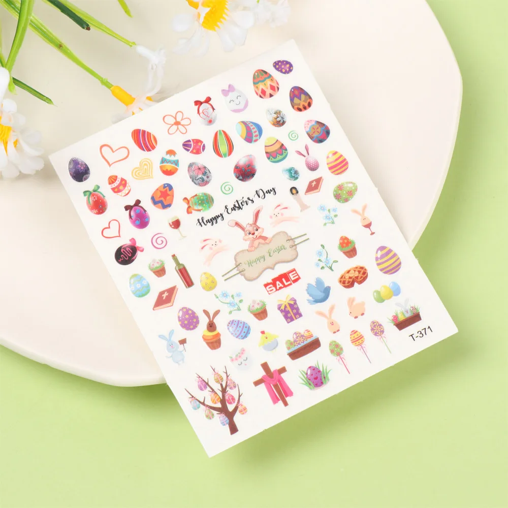 Пасхальный ногтей Стикеры Маникюр для красоты наконечник s самоклеющиеся ухода