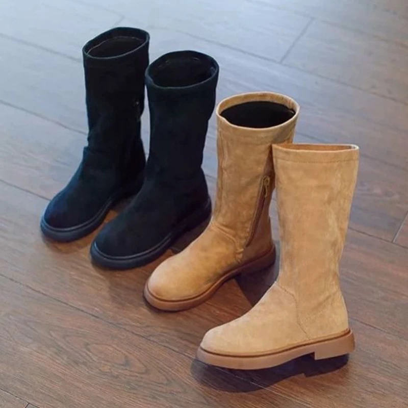 Весенняя обувь для девочек сапоги до колена издание принцесс детские высокие 2020