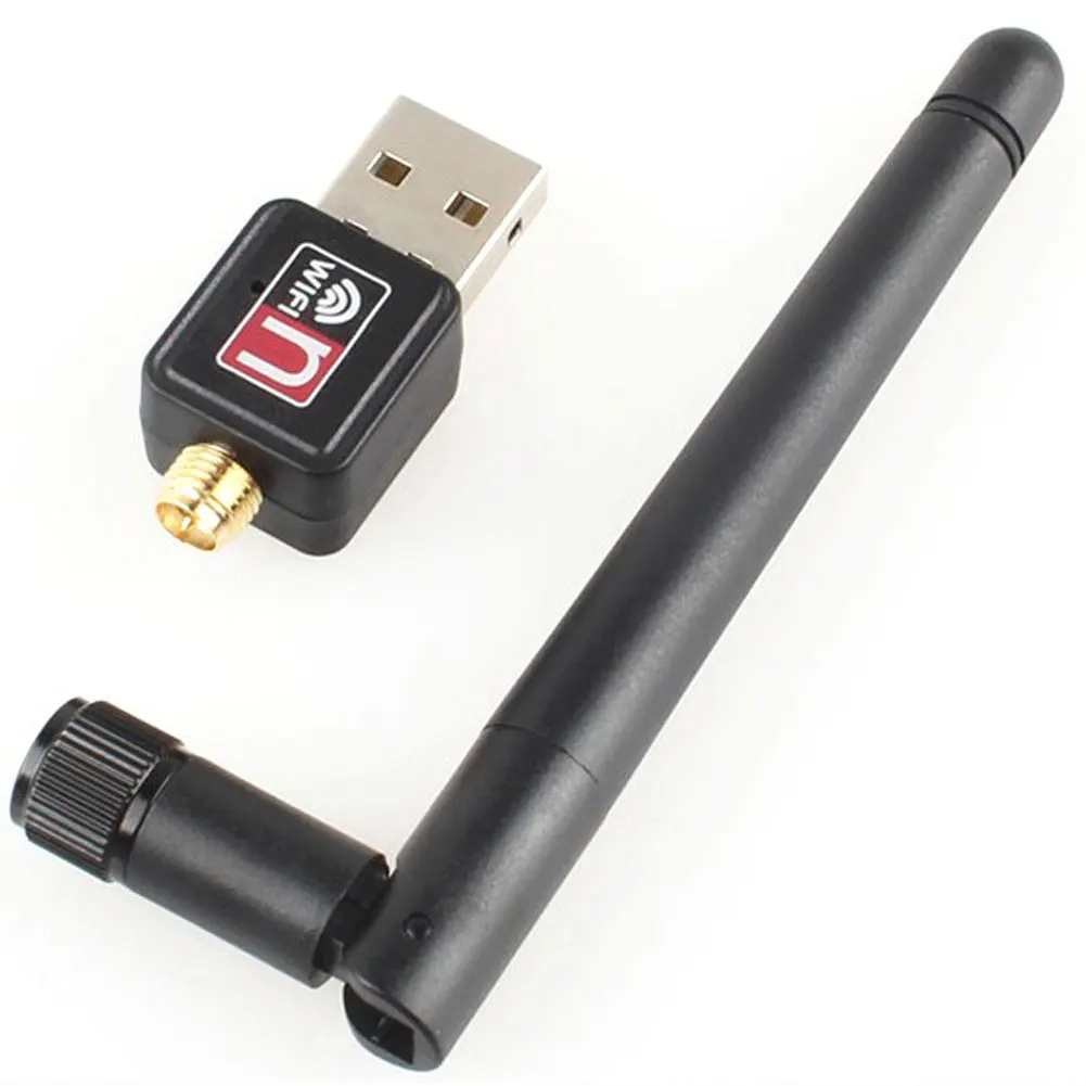 Беспроводной USB Wi Fi адаптер 150 Мбит/с сетевая карта Lan + Внешняя антенна 2 дБи
