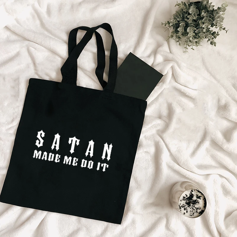 

Harajuku Graphic Ladies Shopping Bag Handbags Cloth Canvas Tote Bags Women Eco Reusable Shoulder Shopper Bags
