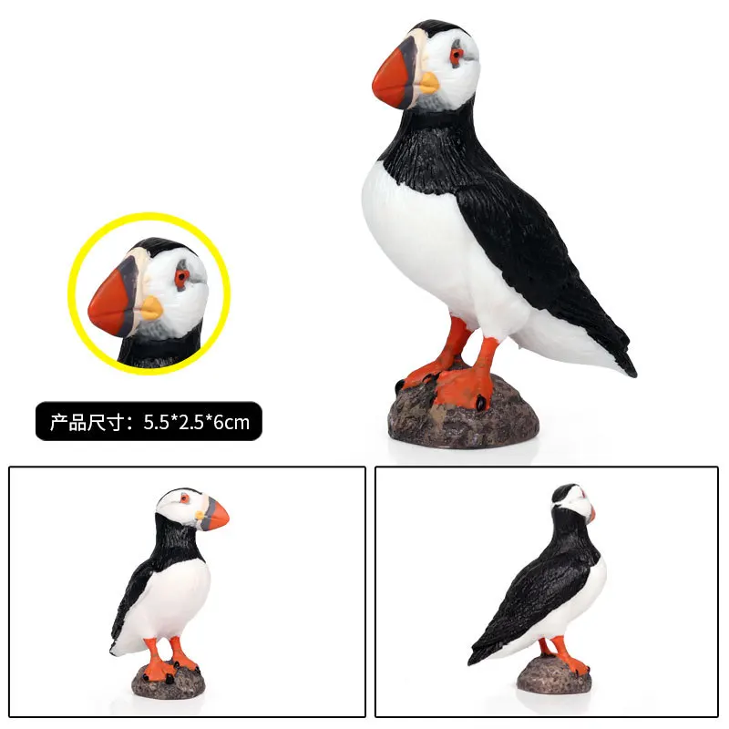 Фигурка животного Puffin коллекционные игрушки птицы животные познавательные