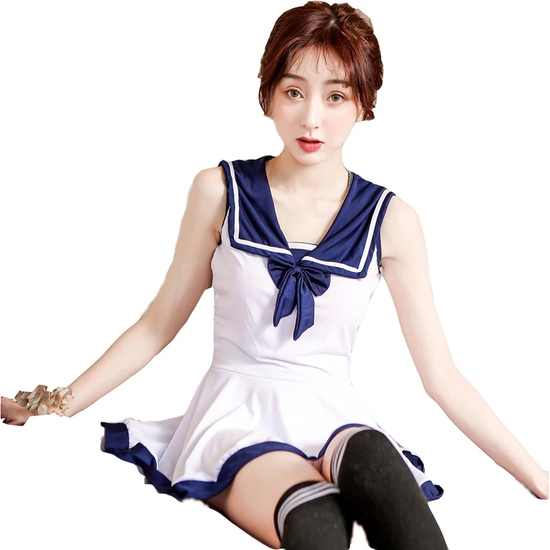 Японское школьное платье Чирлидера Dirndl сексуальное студенческое белье костюмы