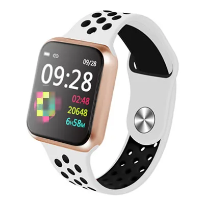 Gold white Женские IP67 водонепроницаемые Смарт-часы P9 Bluetooth 4,0 Смарт-часы для Apple IPhone xiaomi LG монитор сердечного ритма фитнес-трекер - Цвет: Gold white