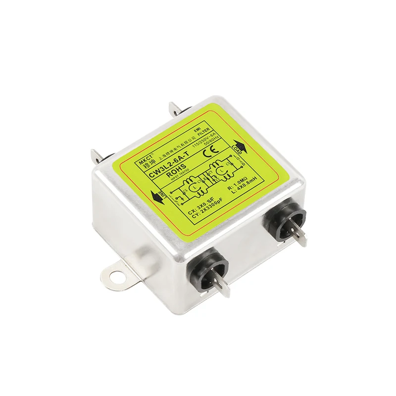 Вставка подключения однофазная Высокая производительность EMI AC 220V