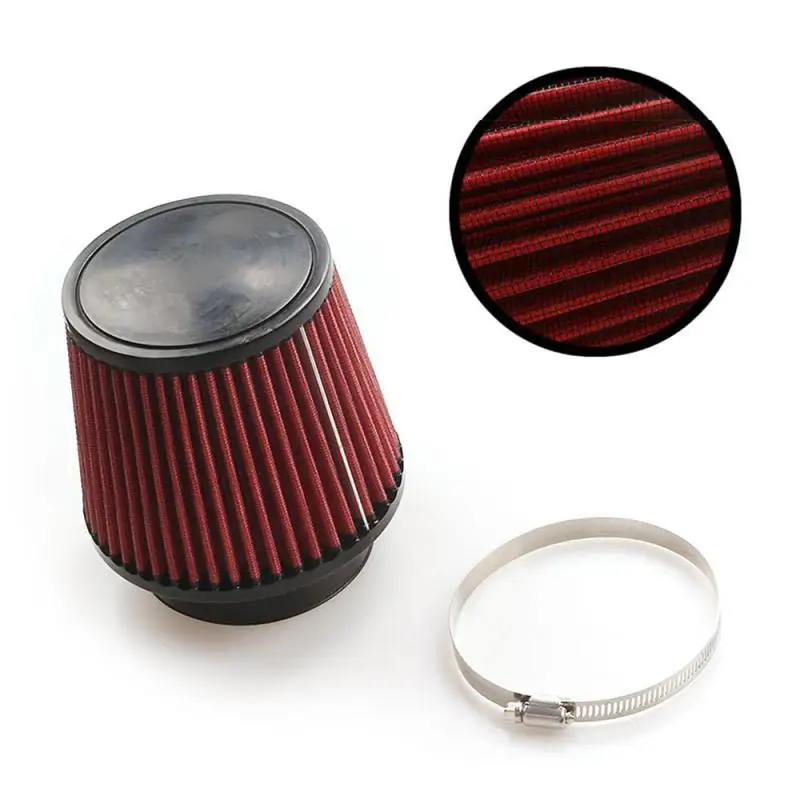 Универсальный автомобильный воздухозаборный фильтр алюминиевый потоковый