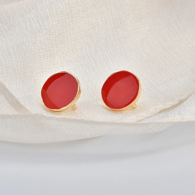 Осенне-зимние нестандартные круглые серьги для ушей из сплава | Украшения и