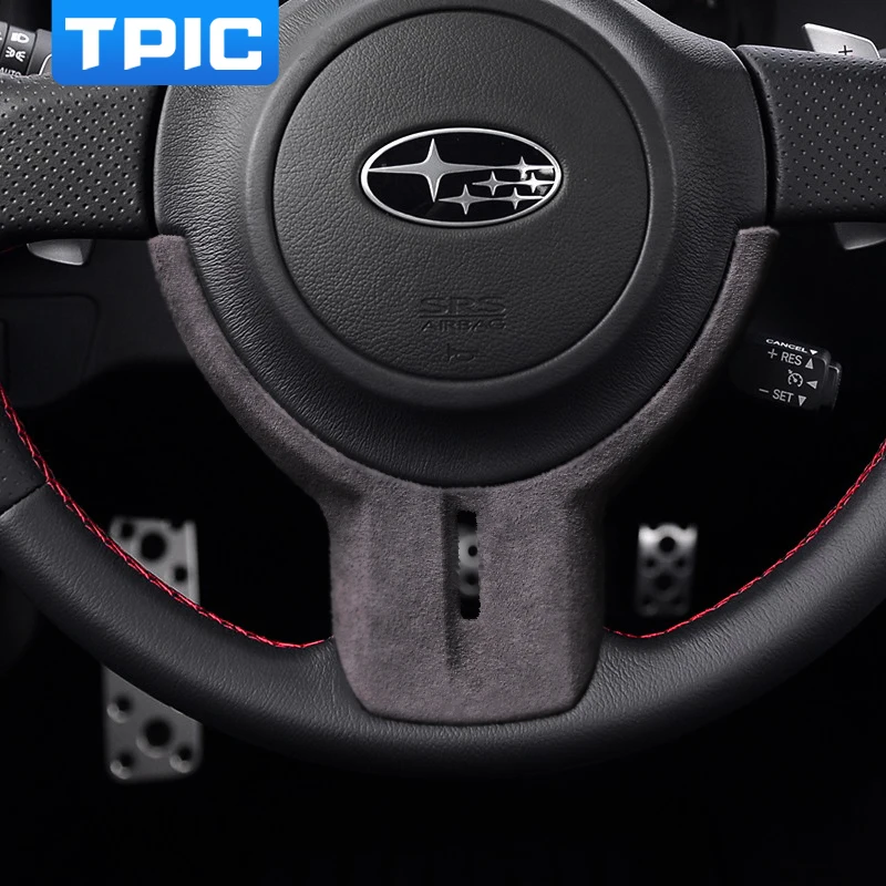 Декоративная накладка на руль автомобиля TPIC из алькантары обшивка молдинги для