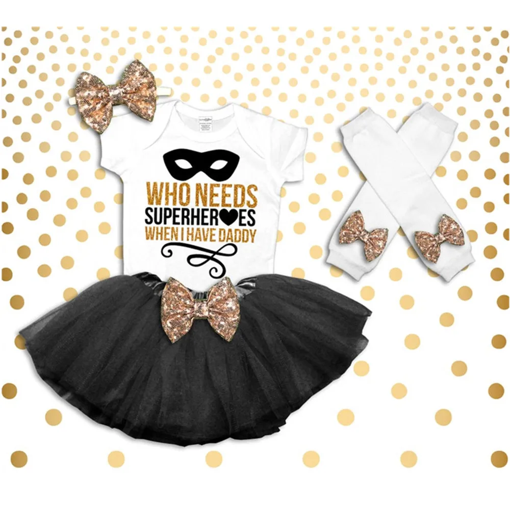 

custom Cotton Baby Girl First 1st Birthday Tutu Dresses Princess Clothes kid Children's Wear baby shower gift take home outfit