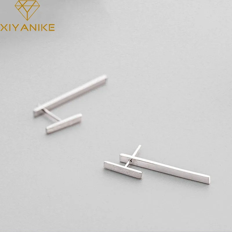 XIYANIKE 925 пробы серебряные новые поступления корейские простые серьги-гвоздики