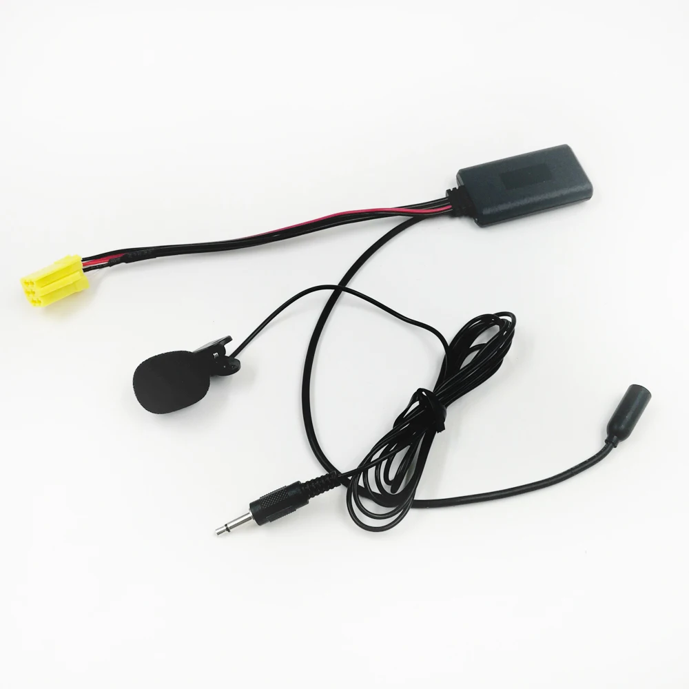 Фото Biurlink 150 см автомобильный радиоприемник Bluetooth 5,0 Aux кабель микрофон гарнитура микрофон адаптер ISO 6Pin для Fiat Ducato 2011 Радио Блок №2